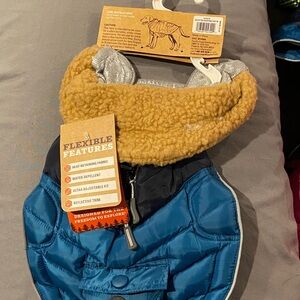 Dogs XS Blue and Tan Winter Jacket
